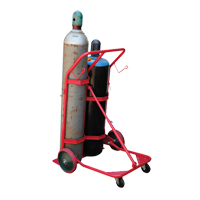 Chariot pour bouteilles, Roues Caoutchouc moul&eacute;, Base de 25-1/2"la x 7"lo, 350 lb Cintas