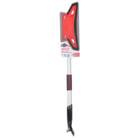 Balai &agrave; neige anti&eacute;gratignures, T&eacute;lescopique, lame Mousse de CAV/E, 52" Longueur, Rouge Cintas