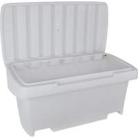 Heavy-Duty Outdoor Salt and Sand Storage Container, 24" x 48" x 24", 10 cu. Ft., Grey Cintas