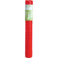 Plastic Snow Fence, 50' L x 4' W, Orange Cintas