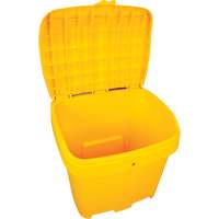 Salt & Sand Storage Bins, With Hasp, 21" x 27" x 26", 4.24 cu. ft., Yellow Cintas