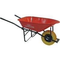 Big Wheel Contractor Wheelbarrow, 6 cu. ft., Steel Tray Cintas