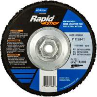 Disques &agrave; moyeu d&eacute;port&eacute; non tiss&eacute;s pour d&eacute;capage rapide Bear-Tex, 7" dia., Grain Extra grossier, Carbure de silicium Cintas