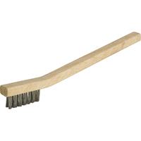 Small Cleaning Industrial-Duty Scratch Brush, Stainless Steel, 3 x 7 Wire Rows, 7-3/4" Long Cintas