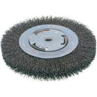 Brosses &eacute;conomiques &agrave; fils cr&ecirc;p&eacute;s - Face moyenne, 6" dia., Fils 0.014, Arbre 2" Cintas