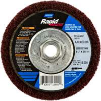 Meule abrasive non tiss&eacute;e &agrave; moyeu d&eacute;port&eacute; Rapid Blend, 4-1/2" dia., Grain 150-180, Oxyde d'aluminium Cintas