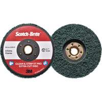 Disque extra coupe  Clean and Strip  XT Pro Scotch-Brite, 4-1/2" dia., Grain Extra grossier, Oxyde d'aluminium Cintas