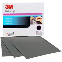 Feuille abrasive Wetordry, 9" x 11", Grain P220, Oxyde d'aluminium Cintas