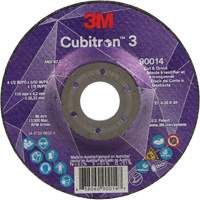 Cubitron 3 Cut & Grind Wheel, 4-1/2" x 5/32", 7/8" Arbor, Type T27, 36+ Grit, Ceramic Cintas
