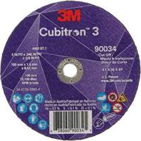 Cubitron 3 Cut-Off Wheel, 4" x 0.045", 3/8" Arbor, Type T1, Ceramic, 21000 RPM Cintas