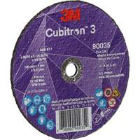Meule &agrave; tronçonner Cubitron 3, 4" x 1/8", Arbre de 3/8", Type T1, C&eacute;ramique, 21000 Tr/min Cintas