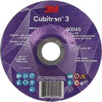 Cubitron™ 3 Cut-Off Wheel, 5" x 0.045", 7/8" Arbor, Type T27, Ceramic, 12250 RPM NY551 | Cintas