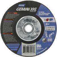 Disque combin&eacute; de meulage et tronçonnage Gemini XXL, 4-1/2" x 1/8", Arbre de 5/8"-11, Type 27, Oxyde d'aluminium Cintas