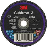 Cubitron 3 Cut-Off Wheel, 3" x 0.039", 3/8" Arbor, Ceramic Cintas