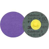 Disque en fibre Roloc Cubitron 3, 2" dia., Grain 80+, C&eacute;ramique Cintas