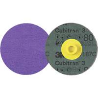 Disque en fibre Roloc Cubitron 3, 4" dia., Grain 80+, C&eacute;ramique Cintas