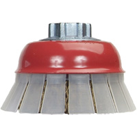 Brosse-boisseau en fil m&eacute;tallique serti avec grille de protection Cintas