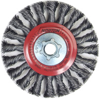 Roue compl&egrave;te de c&acirc;ble de torsion, Dia. 4", Fils 0,02", Arbre 5/8"-11, Acier Cintas