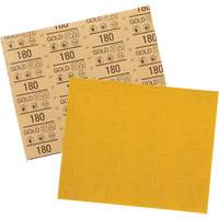 Feuille abrasive dor&eacute;e 12545, 9" x 11", Grain 180, Oxyde d'aluminium Cintas