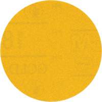 Hookit Gold Abrasive Disc, 09213, 3" Dia., 180 Grit, Aluminum Oxide, C-Weight Cintas