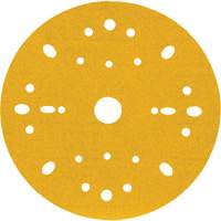 Hookit Gold Abrasive Disc, 6" Dia., 120 Grit, Aluminum Oxide, C-Weight Cintas