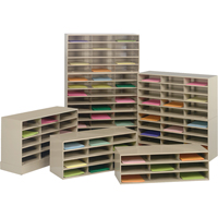 Organisateurs de donn&eacute;es, Stationnaire, 9 fentes, Acier, 33-3/4" la x 11-5/8" p x 10-3/4" h Cintas