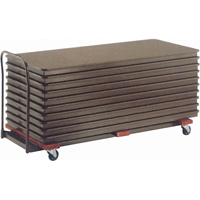 Flat Stacking Table Caddies, 97.5" W x 31.25" D x 36.25" H Cintas