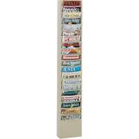 Porte-documents, Mural, 20 fentes, Acier, 9-3/4" la x 4-1/8" p x 58" h Cintas