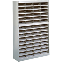 Heavy-duty Literature Organizers, Stationary, 60 Slots, Steel, 37-1/2" W x 12-3/4" D x 60" H Cintas