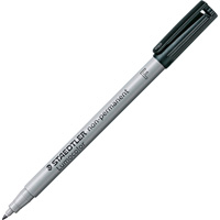 Lumocolor&reg; Non Permanent Fine Tip Black Marker, Black, Fine Tip Cintas