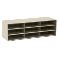 Organisateurs de donn&eacute;es, Stationnaire, 15 fentes, Acier, 33-3/4" la x 11 5/8" p x 17 3/4" h Cintas