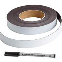 Write-On Magnetic Label, Magnetic, 600" L x 1" W Cintas