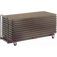 Flat Stacking Table Caddies, 74" W x 31.25" D x 36.25" H Cintas
