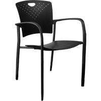 Chaises empilables MaxX StaxX, Polypropyl&egrave;ne, Hauteur 17-1/4", Capacit&eacute; 275 lb, Noir Cintas