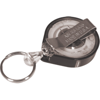 Retractable Mini-Bak&reg; Key Rings, Plastic, 36" Cable, Belt Clip Attachment Cintas