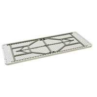 Table pliante, Rectangulaire, 72" l x 30" la, Poly&eacute;thyl&egrave;ne, Blanc Cintas