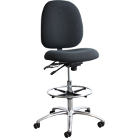 ESD (Electrostatic Dissipative) Shoptech Seating, Fabric, Blue, 275 lbs. Capacity Cintas