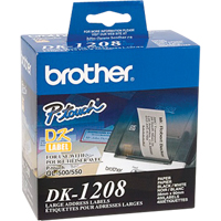 &eacute;tiquettes d'adresse de s&eacute;rie DK, 1-1/2" la x 3-1/2" la x Blanc Cintas