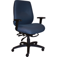 Chaises ergonomiques robustes Cierra , Tissu, Bleu, Capacit&eacute; 400 lb Cintas