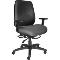 Chaises ergonomiques robustes Cierra , Tissu, Gris, Capacit&eacute; 400 lb Cintas