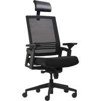 Chaises de bureau A-37 Activ, Mailles, Noir, Capacit&eacute; 275 lb Cintas