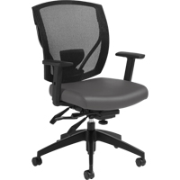 Chaises &agrave; bras Multi-Tilter, Vinyle, Charbon, Capacit&eacute; 300 lb Cintas