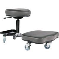 Chaise ergonomique Flex, Vinyle, Noir/gris Cintas
