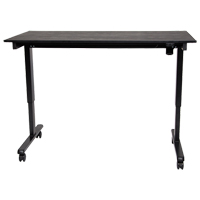 Bureau ajustable pour travail debout, , 45-1/4" h x 29-1/2" p, Noir Cintas