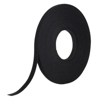One-Wrap&reg; Fastener Tape, Hook & Loop, 25 yds x 1/2", Self-Grip, Black Cintas