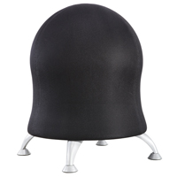 Zenergy Ball Chair, Fabric, Black, 250 lbs. Capacity Cintas