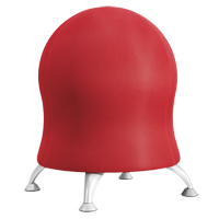 Zenergy Ball Chair, Fabric, Red, 250 lbs. Capacity Cintas