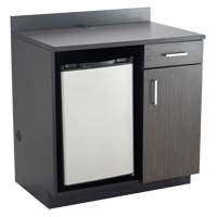 Armoire modulaire, M&eacute;lamine, 39" h x 36" la x 25" P, Nuit d'Asie/noir Cintas