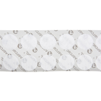 Fastener Coins, Hook & Loop, 3/4" Dia., Adhesive, White Cintas