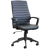 Chaise de bureau Activ A-128, Polyur&eacute;thane, Noir, Capacit&eacute; 275 lb Cintas